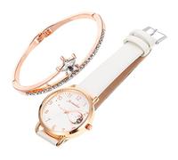 Veemoon 1 Set Orologio Lunare Da Donna Femmina Guarda Le Donne Polso Signora Per Signore Orologi Da Donna Piccolo Braccialetto Delicato Doni Del Festival Delle Donne Lega Bianca