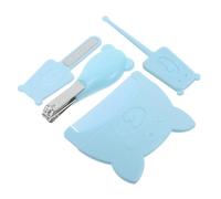Veemoon 1 set per Ragazza con Pettine e per Unghie Kit per La Del Capello Unghie con Design Cartoon per Ragazza e Piccoli Colore Blu