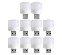 Veemoon 10 Pezzi Luce Notturna Usb Camera Da Letto Leggero Piccola Luce Notturna Luce Usb Per Lucine a Batteria Plafoniera Neon Mini Luci a Led Ferro Da Stiro Bianca