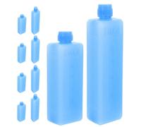 Veemoon 10 Pezzi Pacco di Ghiaccio Riutilizzabile Blu, Compatto, in PE per | Temperatura Costante e Perdite, per Lunch Box e Spesa, Uso Quotidiano e Backpacking