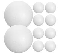 Veemoon 10 Pezzi Palline di Polistirolo Fai da Te 7,5 Cm Palla Decorazioni a Sfera Lisce per Feste e Lavoretti Artigianato Creativo