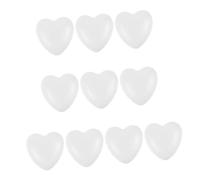 Veemoon 10 Pezzi Palline Polistirolo a Forma Cuore per Decorazioni Fai da Te Cuori per Matrimonio e Natale 6 Cm per Progetti Artistici e Lavoretti Ragazza