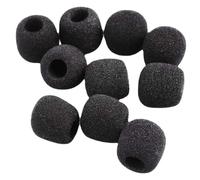 Veemoon 10 Pezzi Parabrezza per Microfono a Cuffia da Bavero in Spugna Morbida Copertura Protettiva Mini per Microfoni Lavalier per Conferenze Didattica e Uso Vocale