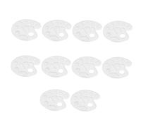 Veemoon 10 Pezzi per Pittura Scomparti Bianco per Artisti Miscelatore Colori Leggero e Durevole in Plastica per Acquerelli Tempere e attività Creative