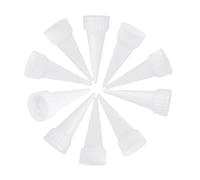 Veemoon 10 Pezzi Ugelli per Colla Punta Fine per Applicatore di Colla 100ml in Plastica Bianco, Facili da Usare per Progetti di Arts Crafts e Riparazioni