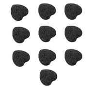 Veemoon 10 Pietre Diffusore di Oli Essenziali a Forma di Cuore in Pietra Lavica Naturale, Diffusore in Pietra senza Fuoco per Aromaterapia Casa Ufficio Auto, Pietre Profumate