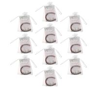 Veemoon 10 Set di bomboniere a Forma di Ferro di Cavallo per Gli Ospiti del | Mini ciondoli a forma di ferro di cavallo in metallo, regalo di ringraziamento e sacchetto in organza inclusi per decorazioni