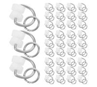 Veemoon 100 Ganci Scorrevoli per Tende da Camper Rulli per Binari, Ganci Flessibili per Divisori e Finestre, Accessori Resistenti per Installazione Rapida e Controllo Privacy