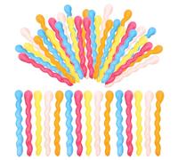 Veemoon 100 Palloncini a Spirale in Lattice da 1,5 G, Lunghi e Colorati, Decorazioni per Feste di Compleanno, Matrimoni e Festival, Giocattoli e Addobbi Festivi