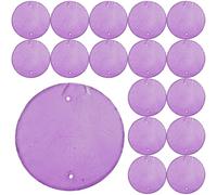 Veemoon 100 Pezzi Conchiglie Rotonde Doppio Foro 50mm per Campane a Vento Fai da Te, Accessori Artigianato Cucito, Decorazioni Bomboniere Matrimoni e Orecchini Pendenti