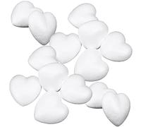 Veemoon 100 Pezzi Cuori Polistirolo Decorazioni Artigianali per Matrimoni e Feste Romantiche Palline Leggera e Vuote per DIY e Progetti Creativi