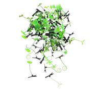 Veemoon 100 Pezzi Fermagli Capelli Pianta Simulazione Mini Clip Antiscivolo Forma di Germoglio e Foglia Accessori Divertenti per Bambine e Ragazze per Scuola Feste e Uso Quotidiano