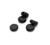 Veemoon 100 Pezzi Fibbie Regolabili per Maschera Nera, Ganci Antiscivolo Regolatore di Corda, Accessori per Maschere per Corsa, Ciclismo e attività Outdoor