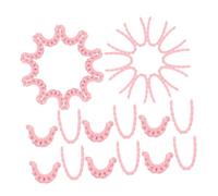 Veemoon 100 Pezzi Nail Art Charms in Silicone Doppio Decorazioni Scolpite per Unghie French Tip Finti Accessori per Manicure DIY per Donne e Ragazze