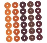 Veemoon 100 Pezzi Perline in Legno Sandalo Perline Rotonde con per Spaziatori Adatte per Braccialetti Collane Orecchini e Progetti DIY Decorazione e Gioielli
