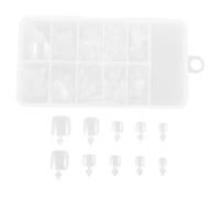 Veemoon 100 Pezzi Unghie Trasparenti per Dita Dei Piedi Estensioni Unghie Lunghe Full Cover con Aderenza Eccellente Tips Gel per Manicure e Pedicure per e Nails
