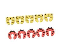 Veemoon 10pezzi Fermaporta Cartoon Per Coccinella Giallo e Antiscivolo Protezione Per Mani Slammed e