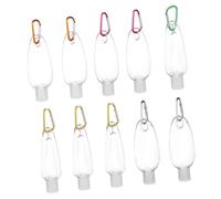 Veemoon 10pezzi Flacone Per Lozione Portatile Gancio Flacone Vuoto Da Viaggio Per Shampoo Bagnoschiuma Lozione Per Corpo e Viso Per Viaggi Sport e Attività All Aperto