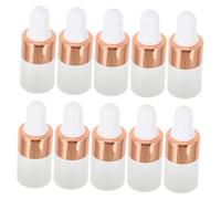 Veemoon 10pezzi Flaconi Contagocce in Vetro Ricaricabili e Portatili Per Oli Essenziali e Profumi Come Confezioni Regalo Per Aromaterapia