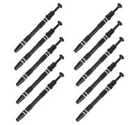 Veemoon 10pezzi Strumento per Afferrare Piccole Parti Punte Raccoglitore Elettronico per Componenti Ic Chip Pinzetta per Gioielli Hobby Assemblaggio e Manutenzione Nero