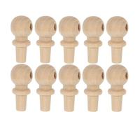 Veemoon 10pezzi Terminali in Legno Grezzo Per Tappare Bottiglie Sigillare Realizzare Mobili Decorazioni Fai Da Te Creazioni Di Medie Dimensioni