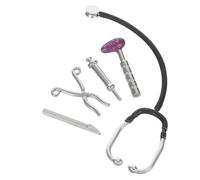 Veemoon 12 in Lega, Kit Medico per Stetoscopio in Miniatura, Accessori per Casa delle Bambole, Decorazione Realistica per Gioco di Ruolo