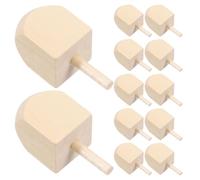 Veemoon 12 in Legno Per Hanukkah: Dreidel Fai Da Te Non Verniciati Per Bambini - Giocattoli Per Chanukkah - Per Riunioni Famiglia E Lavoretti Per Feste