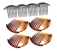 Veemoon 12 pezzi Pettini Laterali per Capelli da Donna Pettine Denti Curvo Leggero e Resistente Accessori per Acconciature Femminili Multiuso e Decorativo Colori