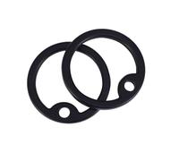 Veemoon 12 Silenziatori in Silicone per Medagliette Cani Cerchio Morbido per Targhette Identificative Riduce Metallo e Protegge Bordi per Domestici