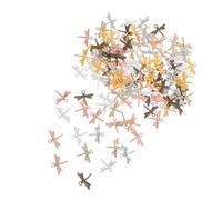 Veemoon 120 Pezzi Charms Libellula Vintage in Lega Resistente Pendenti Antichi per Creazioni Gioielli Fai da Te Piccoli Accessori per Orecchini Collane Bracciali