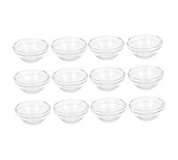 Veemoon 12pezzi Ciotole in Vetro Per Mescolare Maschere Per Contenitori Per Essenziali Accessori Per Domestico e Viaggio Appuntito Per Facile Versamento