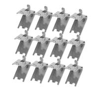 Veemoon 12Pezzi Clip per Ripiani Inossidabile per Congelatore da Supporti per Frigorifero Ganci Robusti per Ripiani Compatibili con Vetrine e Congelatori Design Sicuro