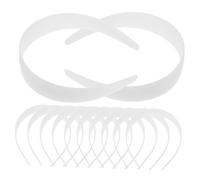 Veemoon 12pezzi Fascia per Capelli in Plastica Bianca Semplice Accessori per Capelli per Donne Decorazioni Fai da Te e Uso Quotidiano per Feste in Casa