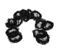 Veemoon 12pezzi Reticello per Capelli Nero Fiore per Creare Chignon per Capelli in Pizzo per Donne Accessori per Danza Elastico in Rete