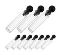 Veemoon 150 Flaconcini da 1 Ml in Vetro Trasparente con Tappo a Sfera Anti-perdite, Mini Fiale Campione di Profumo e Olio Essenziale Portatili per Viaggi e Uso Quotidiano