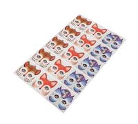 Veemoon 15pezzi Adesivi Per Viso Animali Inclusi Unicorni Volpi e Giraffe Per Ragazzo Ragazza Per Costumi e Creativo Realizzati in Pvc Sicuro Per Compleanni Carnevali e Altre Celebrazioni