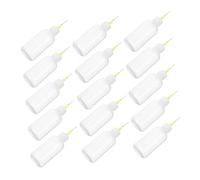 Veemoon 15pezzi Applicatore di Colla in Plastica Tappo Bottiglia per Pittura su Ceramica Accessori per Argilla Erogatore di Colore Punta Applicatrice Strumento per Ceramica e Progetti Fai