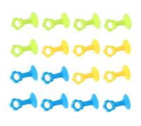 Veemoon 16pezzi Fermaporta in Silicone Anticollisione Design Fiore Ventosa in Quattro Colori Protezione per Maniglia della e Parete Materiale Resistente e Durevole Facile Installare e