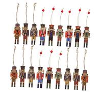 Veemoon 18pezzi Ornamenti Nutcracker Per Albero Di Natale Decorazioni Natalizie Creative e Colorate Per Casa Ufficio e Auto Per Festività e Occasioni Speciali