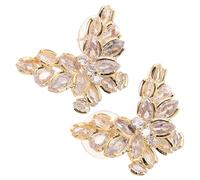 Veemoon 1paio Elegant Zircon Butterfly Earrings for Women Chic and Sparkling for Any Occasion and Outfit Delicate Design Enhancing Feminine Charm