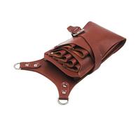 Veemoon 1pezzi Borsa Portaforbici in Pelle Pu Scomparti per Attrezzi da Parrucchiere Cintura Regolabile per Pettini e Fermagli