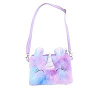 Veemoon 1pezzi Borsetta Unicorno Morbida Viola Per Bambine Con Tracolla Piccola Borsa Tracolla Leggera e Colorata Per Monete e Snack Regalo Per Ragazze