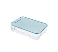 Veemoon 1pezzi Contenitore Per Uova Con Coperchio Scatola Impilabile Per Uova Organizzatore Per Frigorifero Protezione Antishock Colore Blu Per Cucine e Spazi Ridotti