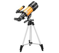 Veemoon 1pezzi Telescopio Astronomico Refrattore Regolabile Con Treppiede Portatile Per Osservazione Pianeti e Stelle Accessori