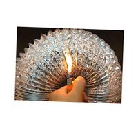 Veemoon 1pezzi Tubo Di Ventilazione Alluminio Flusso Aria Doppio Per Sistemi Hvac e Cucine Di Argento