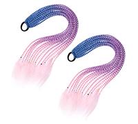 Veemoon 1set Elastici Per Cerchietti Per Per Pigtails e Acconciature Festive Rosa