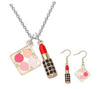 Veemoon 1Set eleganti orecchini da donna lux cosmetici fashion lady-era earrings cosmetica jewelry gioglielli gioelli chiave collane catena nozze piccolo Collana in lega Orecchini chic