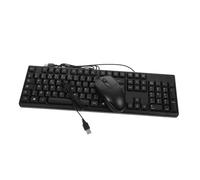 Veemoon 1set Tastiera e Mouse Usb Con Caratteri Francesi Design Moderno e Silenzioso Per Ufficio e Gioco Compatibile Laptop