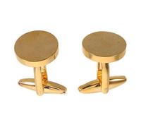 Veemoon 2 gemelli da uomo, gemelli classici dorati, accessori per camicia | Eleganti gemelli rotondi per occasioni di lavoro, matrimoni e feste, un regalo perfetto per lo sposo, il marito o il padre.