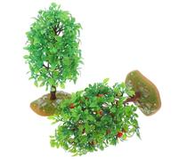 Veemoon 2 Pezzi Albero Miniatura in Plastica per Diorama e Plastici | Decorazione Sottile, Superficie Liscia, per Modellismo Ferroviario e Architetture in Scala